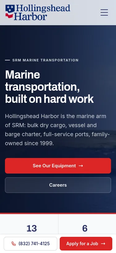 Hollingshead Harbor website preview